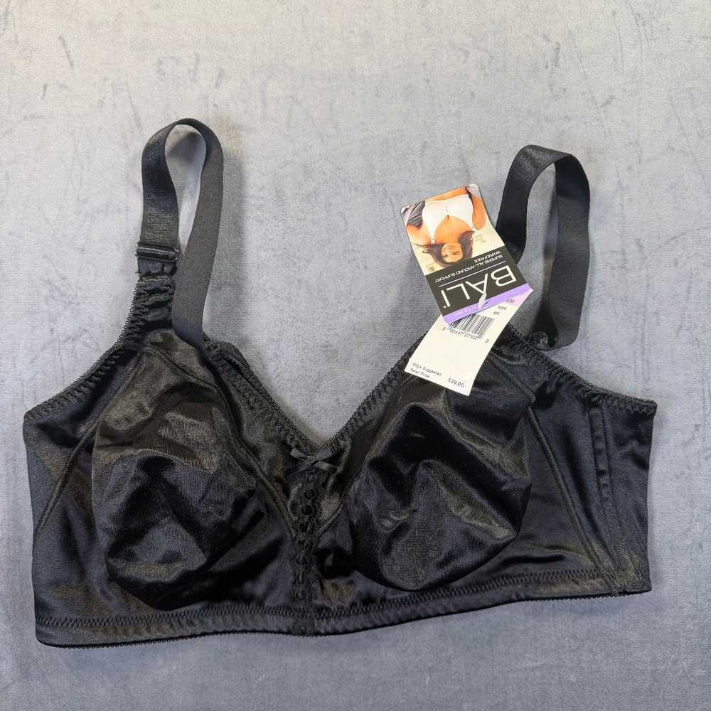 Bali & Playtex Wirefree Bra Bundle Womens 42D Black & Nude Support Everyday Wear - Picture 4 of 12